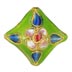 Cloisonne Diamond Beads - White Color Enamel Flower Arts.