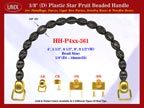 HH-P4xx-361 Cigar Handbag Purse Handle: Cigar Box Handbag Star Fruit Beads Purse Handle: Box Handbag Handles