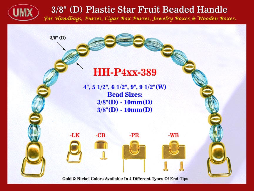 Make Wood Cigar Box Purses Handle: Make Wood Cigar Purses Star Fruit Beads Purses Handle: Make Wood Box Purses Handles - HH-Pxx-389