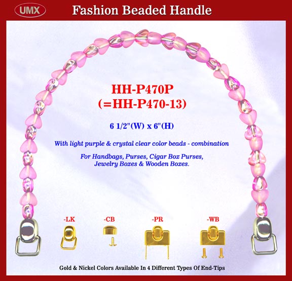 Beaded handbag handle hh-p470p