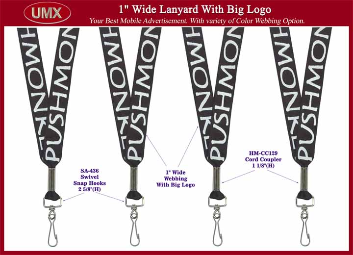 Push Monkey Logo Lanyard: The Best Mobile Advertisement Lanyards