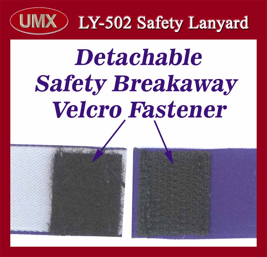 Velcro Fastener: Safety Velcro, Breakaway Velcro, Detachable Velcro Tape for safety lanyard