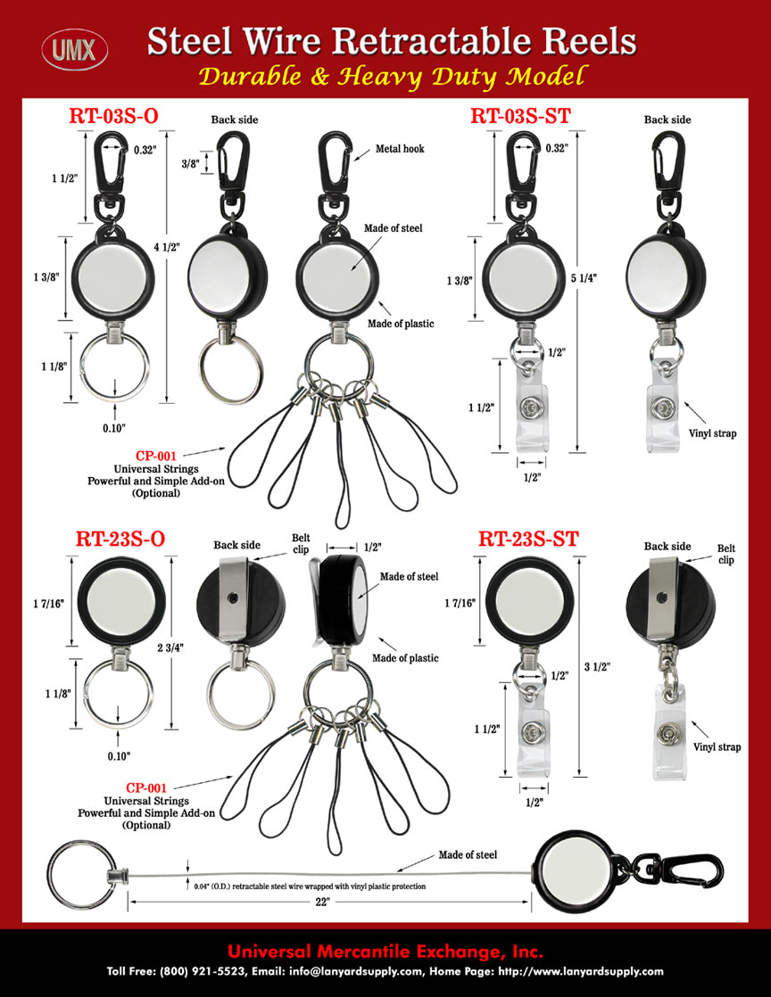 Heavy Duty Steel Wire Retractable Reels.