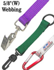 5/8" Heavy Duty Plain Color Strap 2-End Lanyards